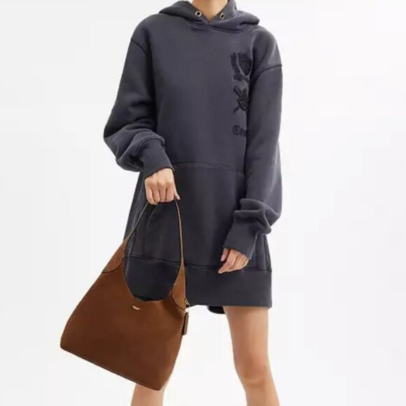 Coach Suede Brooklyn Shoulder Bag 28 - Picture 3 of 12